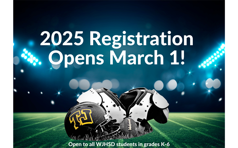 2025 Tackle Registration Opens March 1!